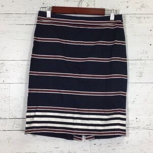 J. Crew The Pencil Skirt Striped Size 4​​​